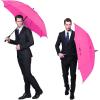imageG4Free 47546268 Inch Automatic Open Golf Umbrella Oversize Extra Large Double Canopy Vented Windproof Waterproof Stick UmbrellasPink