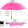 imageG4Free 47546268 Inch Automatic Open Golf Umbrella Oversize Extra Large Double Canopy Vented Windproof Waterproof Stick UmbrellasPink