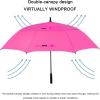 imageG4Free 47546268 Inch Automatic Open Golf Umbrella Oversize Extra Large Double Canopy Vented Windproof Waterproof Stick UmbrellasPink