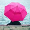 imageG4Free 47546268 Inch Automatic Open Golf Umbrella Oversize Extra Large Double Canopy Vented Windproof Waterproof Stick UmbrellasPink