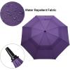 imageG4Free 47546268 Inch Automatic Open Golf Umbrella Oversize Extra Large Double Canopy Vented Windproof Waterproof Stick UmbrellasPurple
