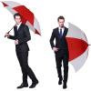 imageG4Free 47546268 Inch Automatic Open Golf Umbrella Oversize Extra Large Double Canopy Vented Windproof Waterproof Stick UmbrellasRedWhite