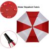 imageG4Free 47546268 Inch Automatic Open Golf Umbrella Oversize Extra Large Double Canopy Vented Windproof Waterproof Stick UmbrellasRedWhite