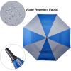 imageG4Free 47546268 Inch Automatic Open Golf Umbrella Oversize Extra Large Double Canopy Vented Windproof Waterproof Stick UmbrellasSapphireGray