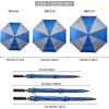 imageG4Free 47546268 Inch Automatic Open Golf Umbrella Oversize Extra Large Double Canopy Vented Windproof Waterproof Stick UmbrellasSapphireGray