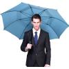 imageG4Free 47546268 Inch Automatic Open Golf Umbrella Oversize Extra Large Double Canopy Vented Windproof Waterproof Stick UmbrellasSky Blue