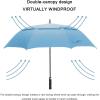 imageG4Free 47546268 Inch Automatic Open Golf Umbrella Oversize Extra Large Double Canopy Vented Windproof Waterproof Stick UmbrellasSky Blue