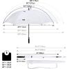 imageG4Free 47546268 Inch Automatic Open Golf Umbrella Oversize Extra Large Double Canopy Vented Windproof Waterproof Stick UmbrellasWhite