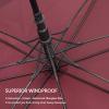 imageG4Free 47546268 Inch Automatic Open Golf Umbrella Oversize Extra Large Double Canopy Vented Windproof Waterproof Stick UmbrellasWine Red