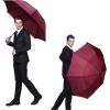 imageG4Free 47546268 Inch Automatic Open Golf Umbrella Oversize Extra Large Double Canopy Vented Windproof Waterproof Stick UmbrellasWine Red