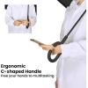 imageG4Free 4862 Inch Large Inverted Reverse Umbrella with CShaped Handle Windproof Double Layer Upside Down Car Rain Umbrellas for Men WomenBlack