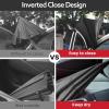 imageG4Free 4862 Inch Large Inverted Reverse Umbrella with CShaped Handle Windproof Double Layer Upside Down Car Rain Umbrellas for Men WomenBlack