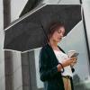 imageG4Free 4862 Inch Large Inverted Reverse Umbrella with CShaped Handle Windproof Double Layer Upside Down Car Rain Umbrellas for Men WomenBlack with Reflective Stripe