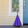 imageG4Free 4862 Inch Large Inverted Reverse Umbrella with CShaped Handle Windproof Double Layer Upside Down Car Rain Umbrellas for Men WomenPurple