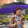 imageG4Free 4862 Inch Large Inverted Reverse Umbrella with CShaped Handle Windproof Double Layer Upside Down Car Rain Umbrellas for Men WomenPurple