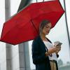 imageG4Free 4862 Inch Large Inverted Reverse Umbrella with CShaped Handle Windproof Double Layer Upside Down Car Rain Umbrellas for Men WomenRed