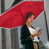 imageG4Free 4862 Inch Large Inverted Reverse Umbrella with CShaped Handle Windproof Double Layer Upside Down Car Rain Umbrellas for Men WomenRed with Reflective Stripe