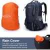 imageG4Free 50L Hiking Backpack Waterproof Daypack Outdoor Camping Climbing Backpack with Rain Cover for Men WomenDark Blue