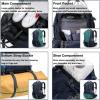 imageG4Free 50L Hiking Backpack Waterproof Daypack Outdoor Camping Climbing Backpack with Rain Cover for Men WomenDark Blue