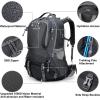 imageG4Free 50L Hiking Backpack Waterproof Daypack Outdoor Camping Climbing Backpack with Rain Cover for Men WomenDark Grey