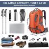 imageG4Free 50L Hiking Backpack Waterproof Daypack Outdoor Camping Climbing Backpack with Rain Cover for Men WomenOrange01