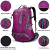 imageG4Free 50L Hiking Backpack Waterproof Daypack Outdoor Camping Climbing Backpack with Rain Cover for Men WomenRose Red