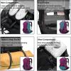 imageG4Free 50L Hiking Backpack Waterproof Daypack Outdoor Camping Climbing Backpack with Rain Cover for Men WomenRose Red