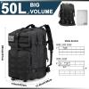 imageG4Free 50L Tactical Backpack 3 Day Assault Pack Outdoor Bug Out Bag Military Style for Trekking Camping Fishing Hiking