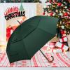 imageG4Free 5262inch Wooden J Handle Golf Umbrella Windproof UV Protection Classic Stick Wedding Cane Umbrellas Auto Open Cane Hook HandleDark Green