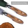 imageG4Free 5262inch Wooden J Handle Golf Umbrella Windproof UV Protection Classic Stick Wedding Cane Umbrellas Auto Open Cane Hook HandleDark Green