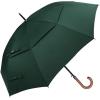 imageG4Free 5262inch Wooden J Handle Golf Umbrella Windproof UV Protection Classic Stick Wedding Cane Umbrellas Auto Open Cane Hook HandleDark Green