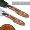 imageG4Free 5262inch Wooden J Handle Golf Umbrella Windproof UV Protection Classic Stick Wedding Cane Umbrellas Auto Open Cane Hook HandleWhite