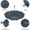 imageG4Free 54 Inch Large Compact Windproof Golf Umbrella for Rain Oversized Auto Open Close Folding Travel 10 Ribs Vented Double Canopy Umbrella for Women MenDark Blue