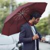 imageG4Free 54 Inch Large Compact Windproof Golf Umbrella for Rain Oversized Auto Open Close Folding Travel 10 Ribs Vented Double Canopy Umbrella for Women MenBurgendy