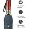 imageG4Free 54 Inch Large Compact Windproof Golf Umbrella for Rain Oversized Auto Open Close Folding Travel 10 Ribs Vented Double Canopy Umbrella for Women MenDark Blue