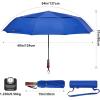 imageG4Free 54 Inch Large Compact Windproof Golf Umbrella for Rain Oversized Auto Open Close Folding Travel 10 Ribs Vented Double Canopy Umbrella for Women MenSapphire