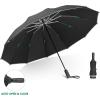 imageG4Free 54 Inch Large Double Layer Inverted Umbrella 12 Ribs Compact Windproof Automatic Folding Reverse Umbrella with Reflective StripBlack