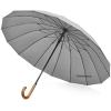 imageG4Free 54 Inch Large Windproof Umbrella for 2 Persons 16 Ribs Auto Open Classic Wooden J Handle Cane Stick Golf Rain Umbrellas for Men Women Travel 120cmGrey