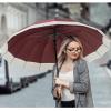 imageG4Free 54 Inch Large Windproof Umbrella for 2 Persons 16 Ribs Auto Open Classic Wooden J Handle Cane Stick Golf Rain Umbrellas for Men Women Travel 120cmIvoryBurgendy