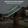 imageG4Free 5462 Inch Windproof Inverted Umbrella with Reflective Stripe Large Compact Reverse Golf Umbrella for Rain 10 Ribs Double Canopy Travel Umbrella Automatic Open CloseDark Green