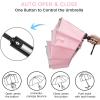 imageG4Free 5462 Inch Windproof Inverted Umbrella with Reflective Stripe Large Compact Reverse Golf Umbrella for Rain 10 Ribs Double Canopy Travel Umbrella Automatic Open ClosePink