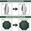 imageG4Free 62 Inch Portable Golf Umbrella Large Oversize Double Canopy Vented Windproof Waterproof Automatic Open Stick Umbrellas for Men and WomenDark BlueDark Green