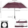 imageG4Free 62 Inch Portable Golf Umbrella Large Oversize Double Canopy Vented Windproof Waterproof Automatic Open Stick Umbrellas for Men and WomenDark BlueWine Red