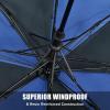 imageG4Free 62 Inch Portable Golf Umbrella Large Oversize Double Canopy Vented Windproof Waterproof Automatic Open Stick Umbrellas for Men and WomenDark BlueNavyRoyal Blue