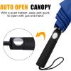 imageG4Free 62 Inch Portable Golf Umbrella Large Oversize Double Canopy Vented Windproof Waterproof Automatic Open Stick Umbrellas for Men and WomenDark BlueBlueNavy