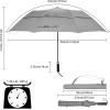 imageG4Free 62 Inch Portable Golf Umbrella Large Oversize Double Canopy Vented Windproof Waterproof Automatic Open Stick Umbrellas for Men and WomenDark BlueGray