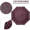 imageG4Free 62 Inch Portable Golf Umbrella Large Oversize Double Canopy Vented Windproof Waterproof Automatic Open Stick Umbrellas for Men and WomenDark BlueWine Red