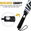 imageG4Free 62 Inch Portable Golf Umbrella Large Oversize Double Canopy Vented Windproof Waterproof Automatic Open Stick Umbrellas for Men and WomenDark BlueBlueWhite