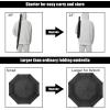 imageG4Free 62 Inch Portable Golf Umbrella Large Oversize Double Canopy Vented Windproof Waterproof Automatic Open Stick Umbrellas for Men and WomenDark BlueBlack