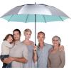 imageG4Free 72 Inch Huge Golf Umbrella UV Protection Auto Open Windproof Umbrella Oversized Extra Large Vented Double Canopy for FamilySilverLake Blue